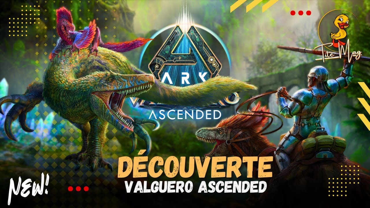 Découverte de Valguero ARK ASCENDED, ElderClaw, Mégaraptor - CODE SPAWN