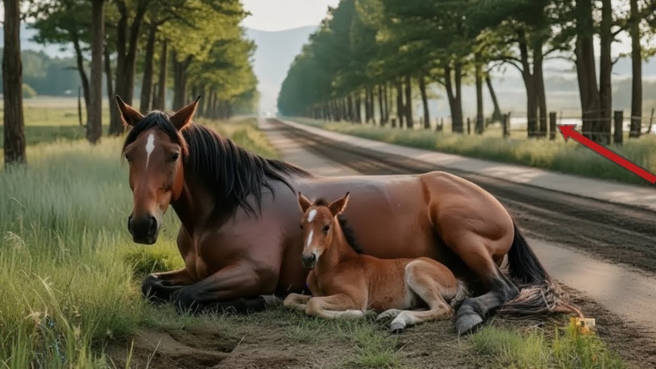 A Heartwarming Rescue: Rancher Takes in Abandoned Mare and Her Foal.
