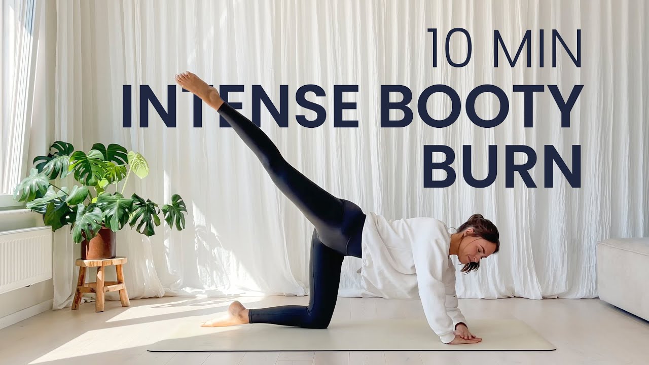 10 MIN BOOTY BURN | at home pilates workout to lift and sculpt butt (no equipment)