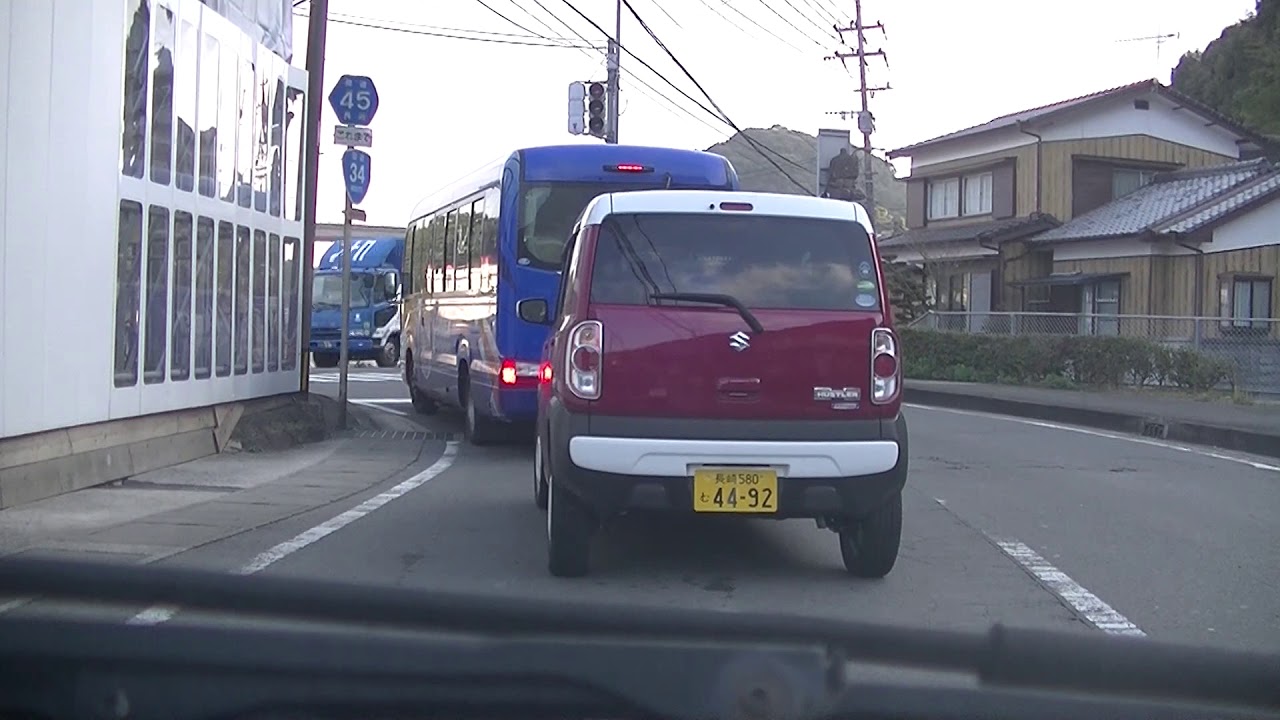 6倍速　西彼杵郡長与町&rarr;船石　2017.12.22