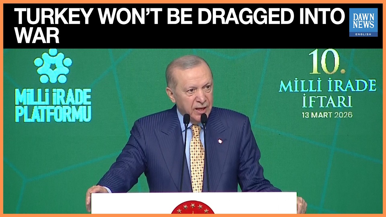 Erdogan Says Turkey Will Not be Dragged Into Iran War After Missiles | Dawn News English
