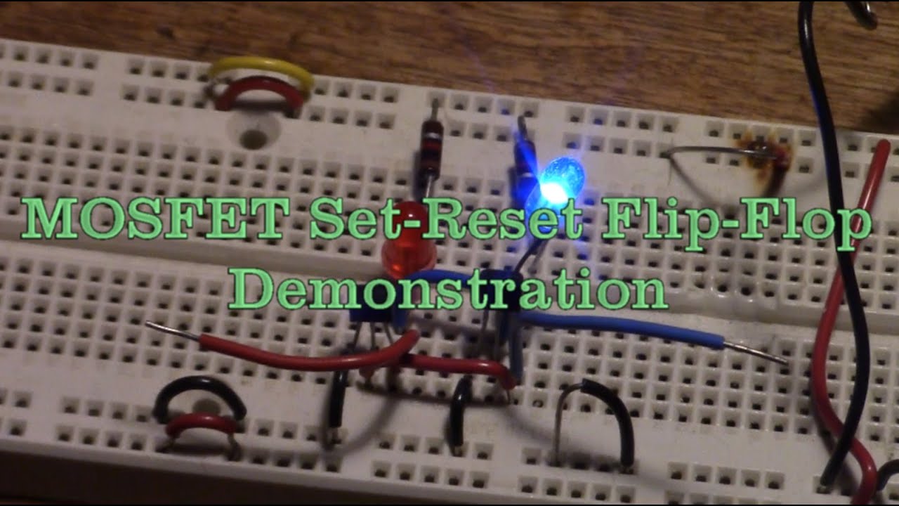 16N.1 MOSFET Set-Reset Flip-Flop Demonstration