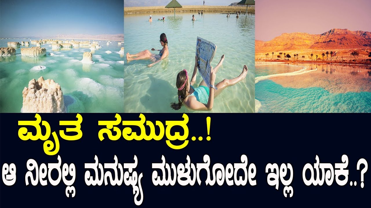 ಅದನ್ನು ಸತ್ತ ಸಮುದ್ರ ಅನ್ನೋದ್ಯಾಕೆ..?  ಆ ನೀರಲ್ಲಿ ಮನುಷ್ಯ ತೇಲೋದು ಯಾಕೆ..?  Story of Dead sea..!