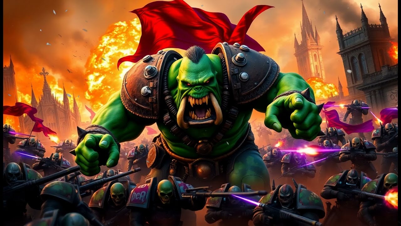 Hulk als Ork Warboss - Die grüne Bestie findet ihre Heimat | Warhammer 40K WAAAGH!