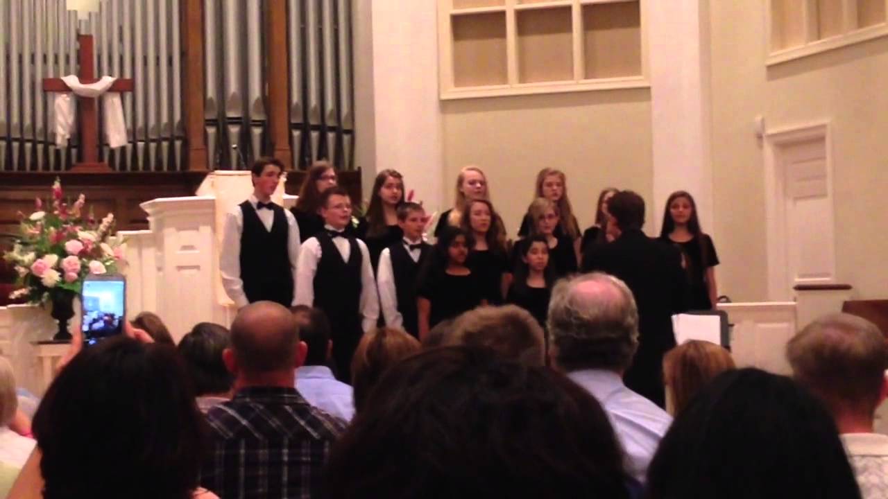 Houston Middle School Honor Chorus singing 'Every Time I Fe