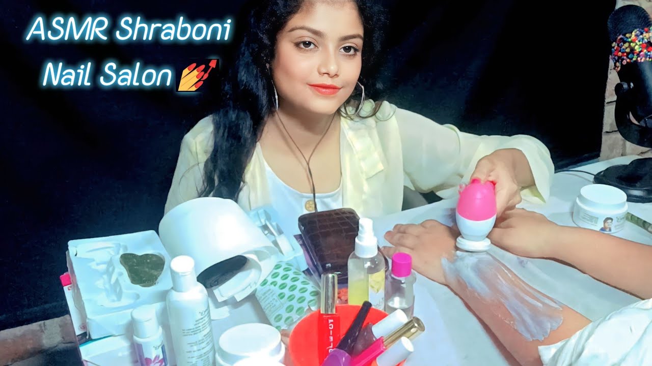 ASMR | Gentle Manicure And Nail care | Handwash, Hand Massage, Waxing, 💅