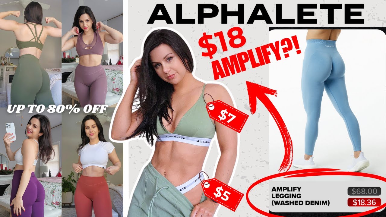 Наконец-то попробовала леггинсы Alphalete Amplify Gravity. Стоит ли ждать? Обзор Alphalete Try On...