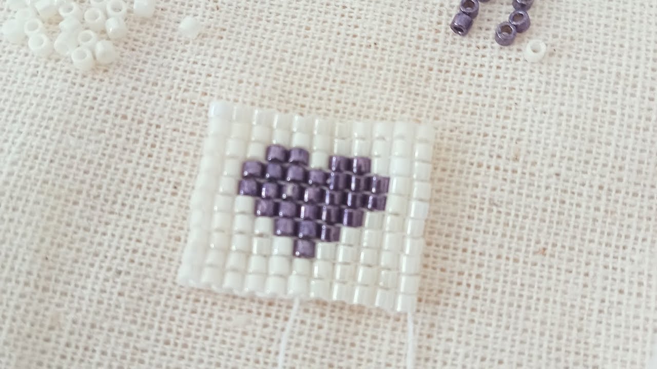 Square Stitch Beading Pattern -Tutorial. Diy Miyuki Beads Brick Stitch. Jewelry Making Tutorial