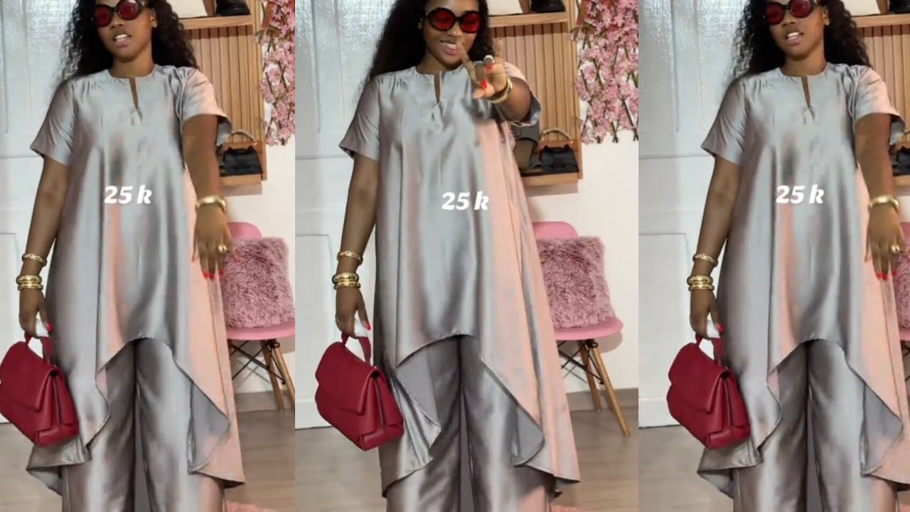 How to Sew High Low Flare Gown with Key hole neckline