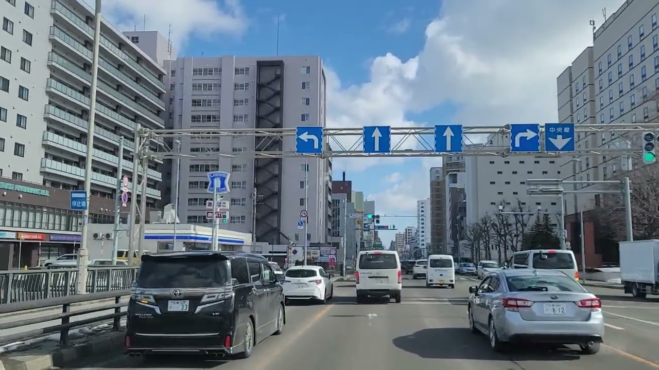 札幌市中央区　すすきの交差点～国道36号～米里行啓通交差点　2026年3月