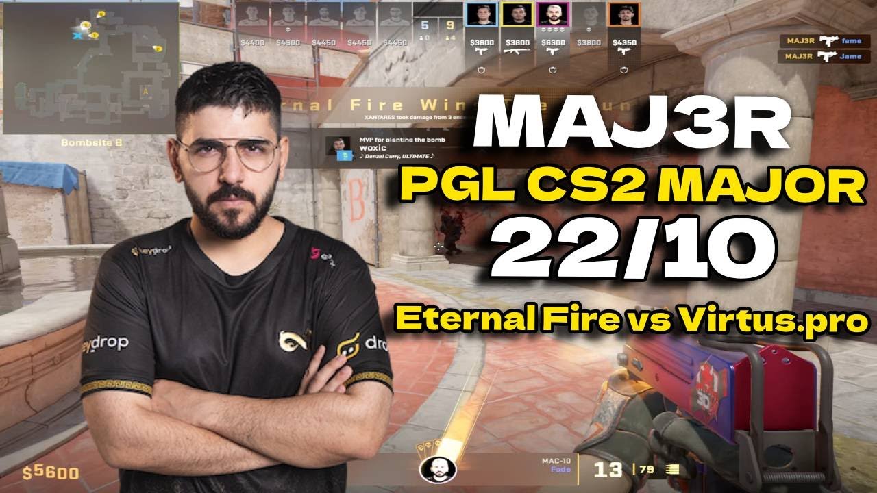 CS2 POV Eternal Fire MAJ3R (22/10) vs Virtus.pro (Inferno) PGL CS2 Major Copenhagen 2024