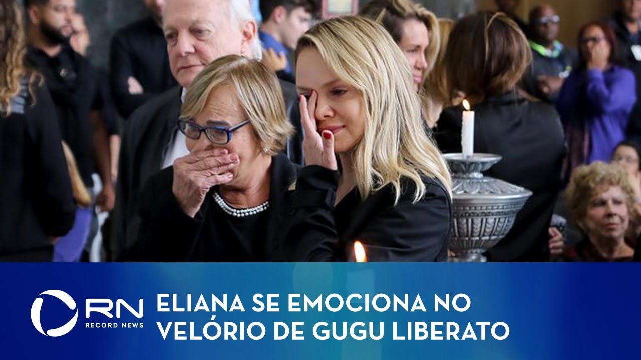 Eliana se despede de Gugu em velório