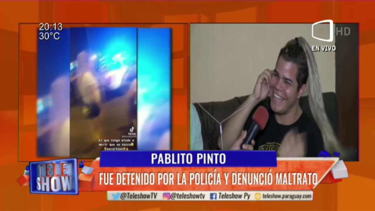 Pablito Pinto fue detenido por la policía y denunció maltrato