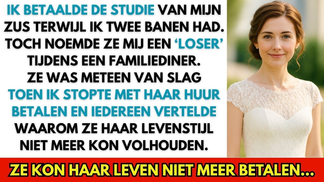 “Ik betaalde de studie van mijn zus met twee banen — toen noemde ze mij een ‘loser’…”