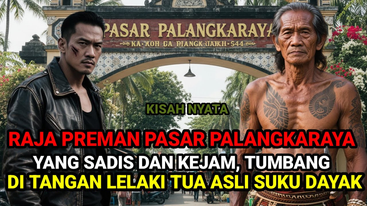 KISAH NYATA ❗PAK TUA ASLI SUKU DAYAK- HAJAR PREMAN KEJAM DI PASAR PALANGKARAYA