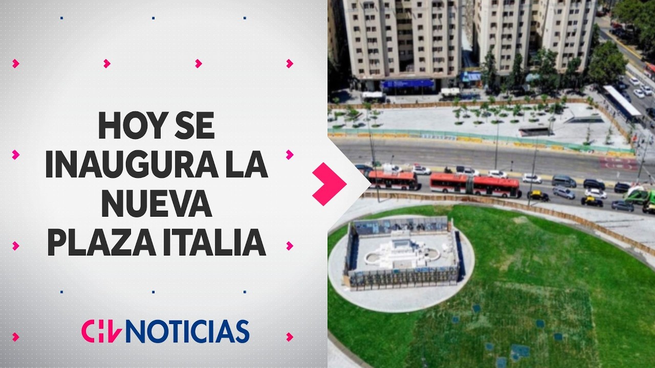 La nueva Plaza Italia se inaugura hoy: Vuelve la estatua de General Manuel Baquedano