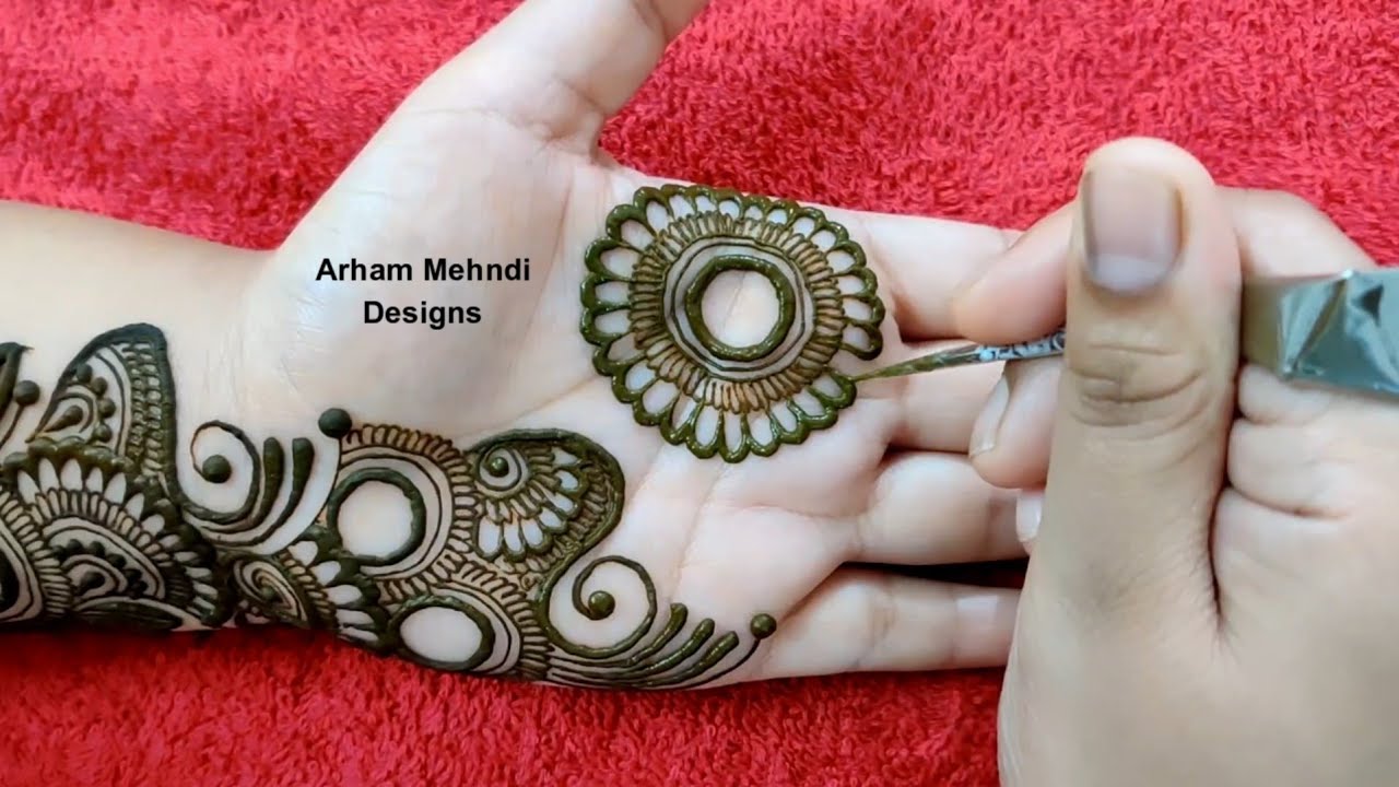 Latest Arabic Mehndi Design for Front Hand || Simple Easy Mehndi Design || Arham Mehndi Designs