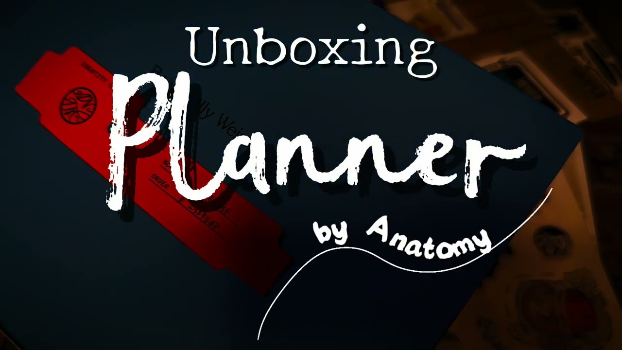 My 1st book of the year, and planner by Anatomy
