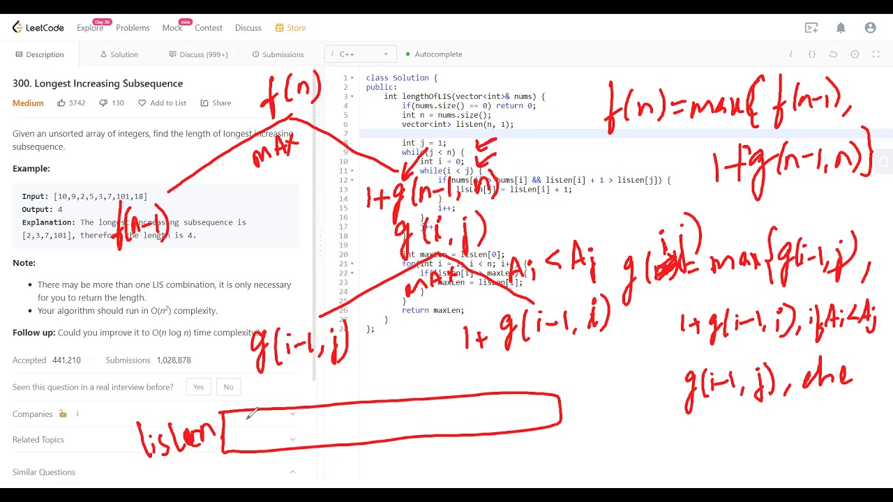 Number of Longest Increasing Subsequence - 30th Oct LeetCoding Challenge - GoMaster Coding Interview