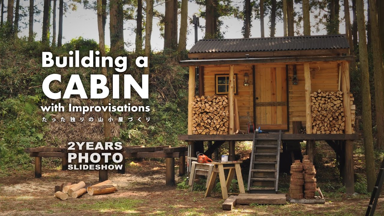 The most fulfilling 2 years of my life | Building a cabin with Improvisations(photo slideshow)