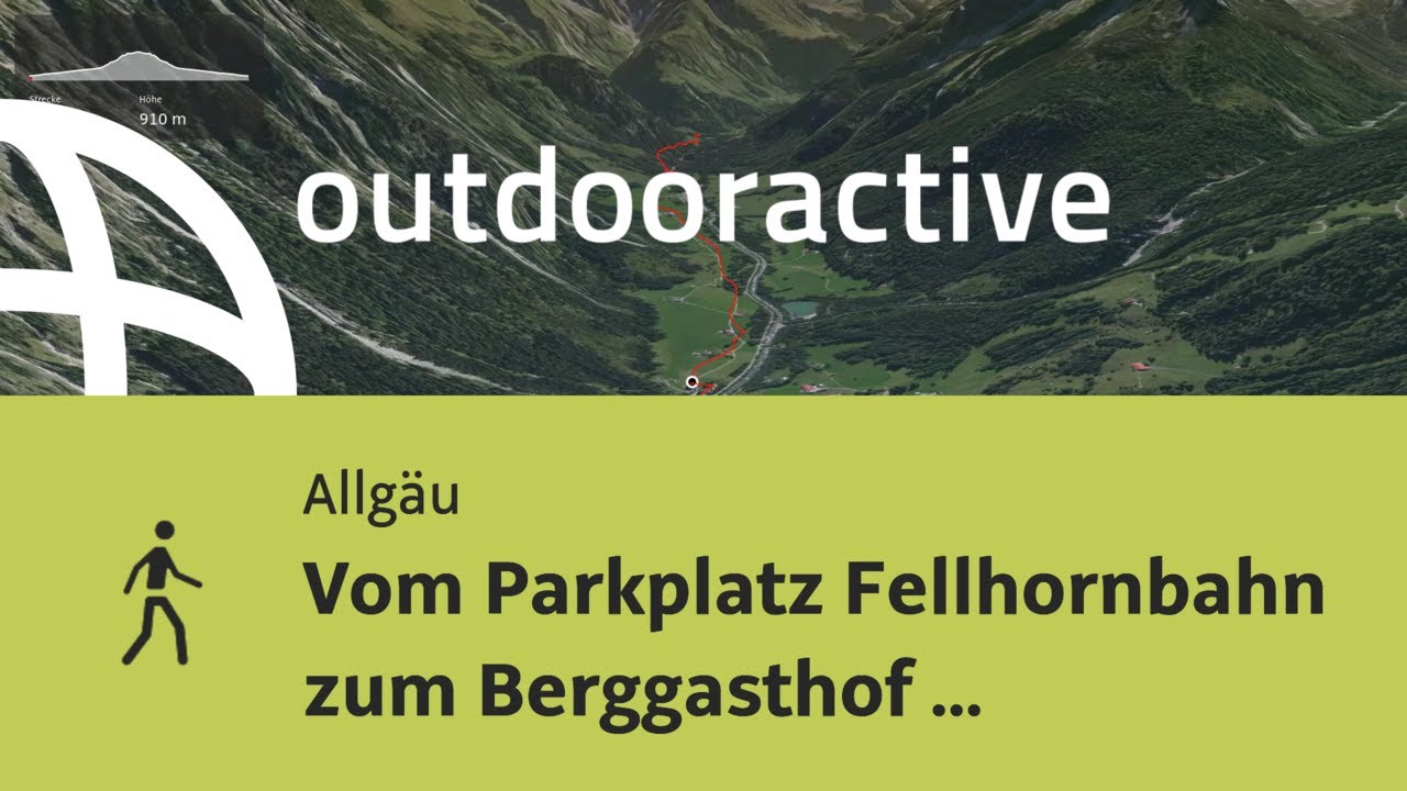 Wanderung im Allg&auml;u: Vom Parkplatz Fellhornbahn zum Berggasthof Eind&ouml;dsbach und zur&uuml;ck
