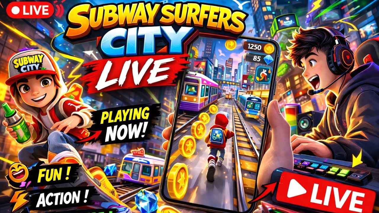 Subway surfers city live #shortsfeed #subwaysurfers #shorts #gaming #shortsvideo #gameboy