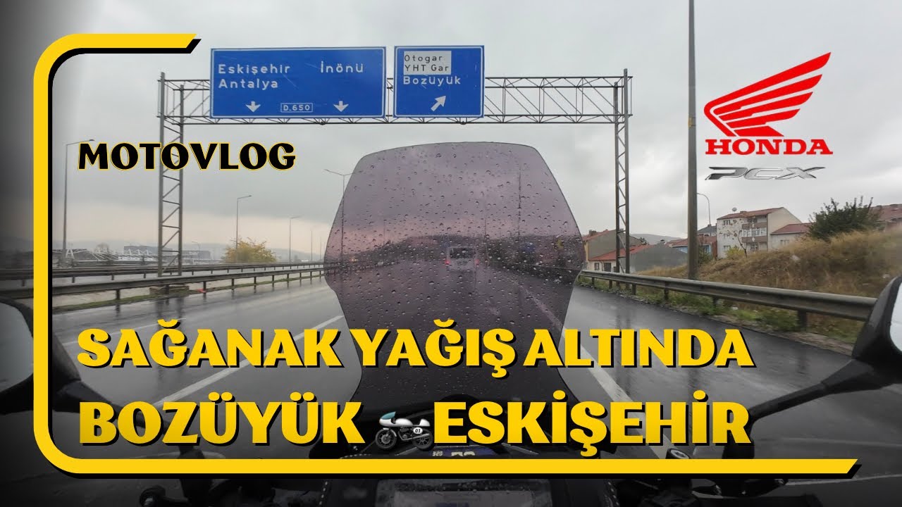 Sağanak Yağış Altında Bozüyük Eskişehir [4K]
