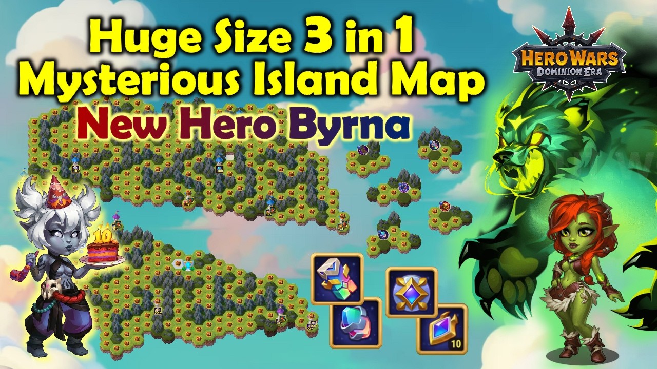 3 in 1 Mysterious Island Map - Byrna New Hero Event || March 2026