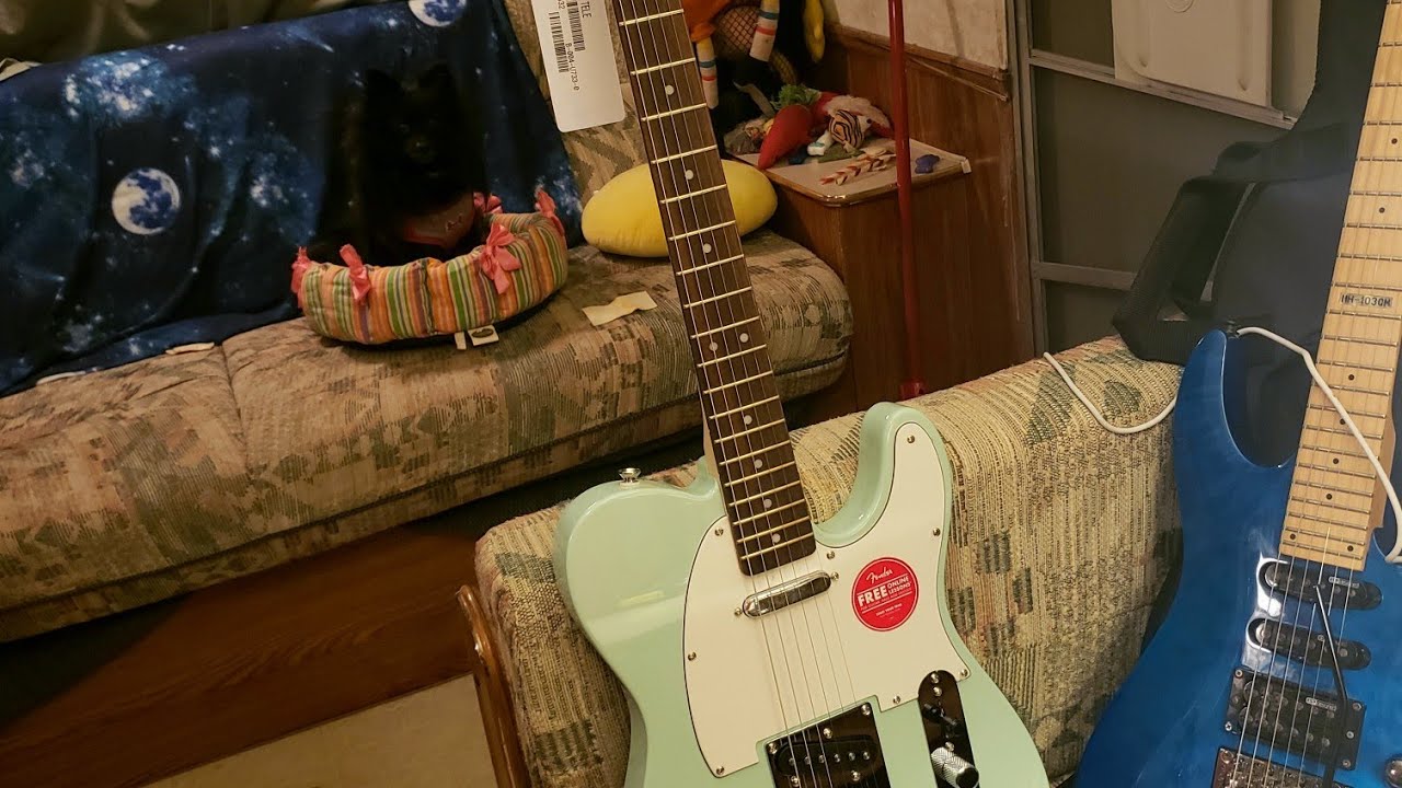 Welcome back friends! #Unboxing the #Squier #Bullet #tele! Seafoam Green!