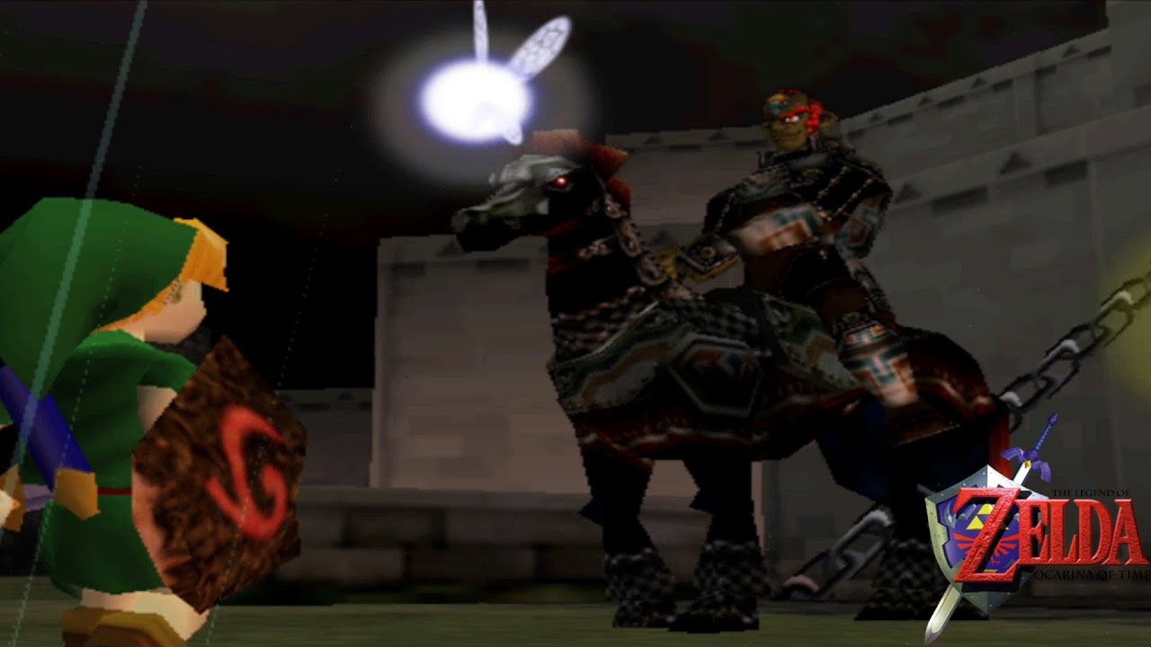 Legend of Zelda Ocarina of Time Cutscene: Link Meets Ganondorf