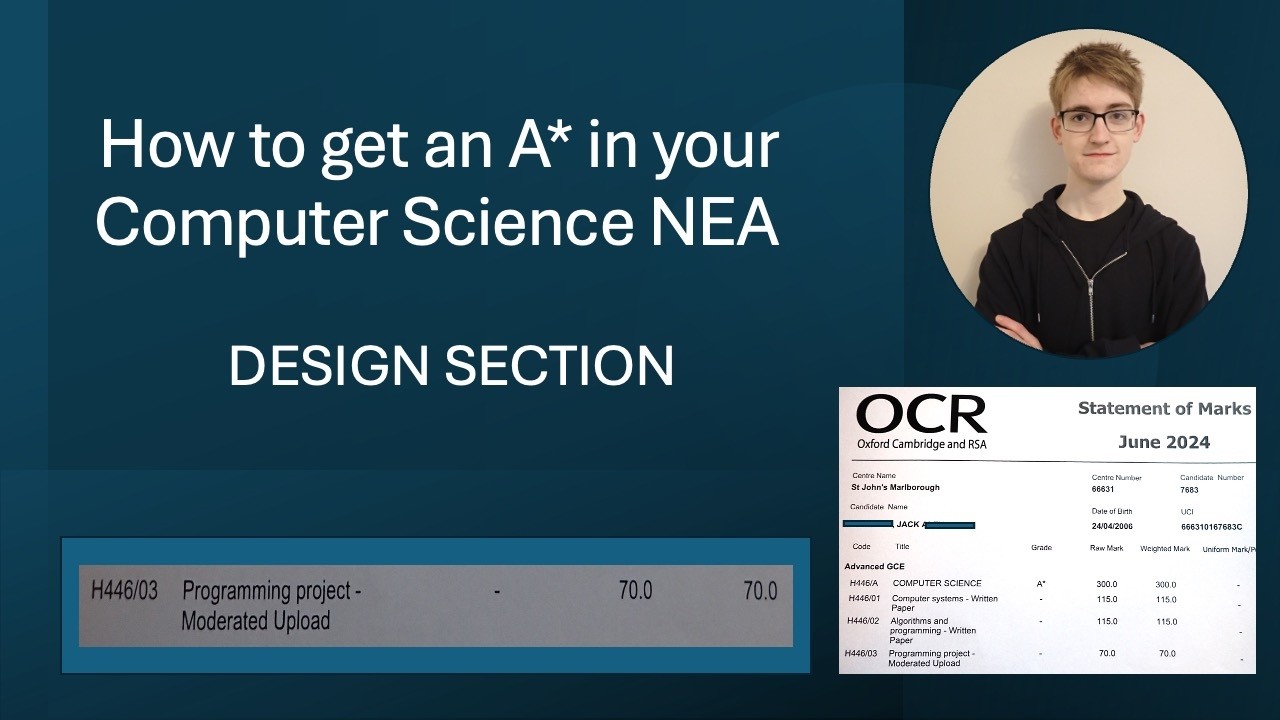 6. Computer Science NEA - Design Section