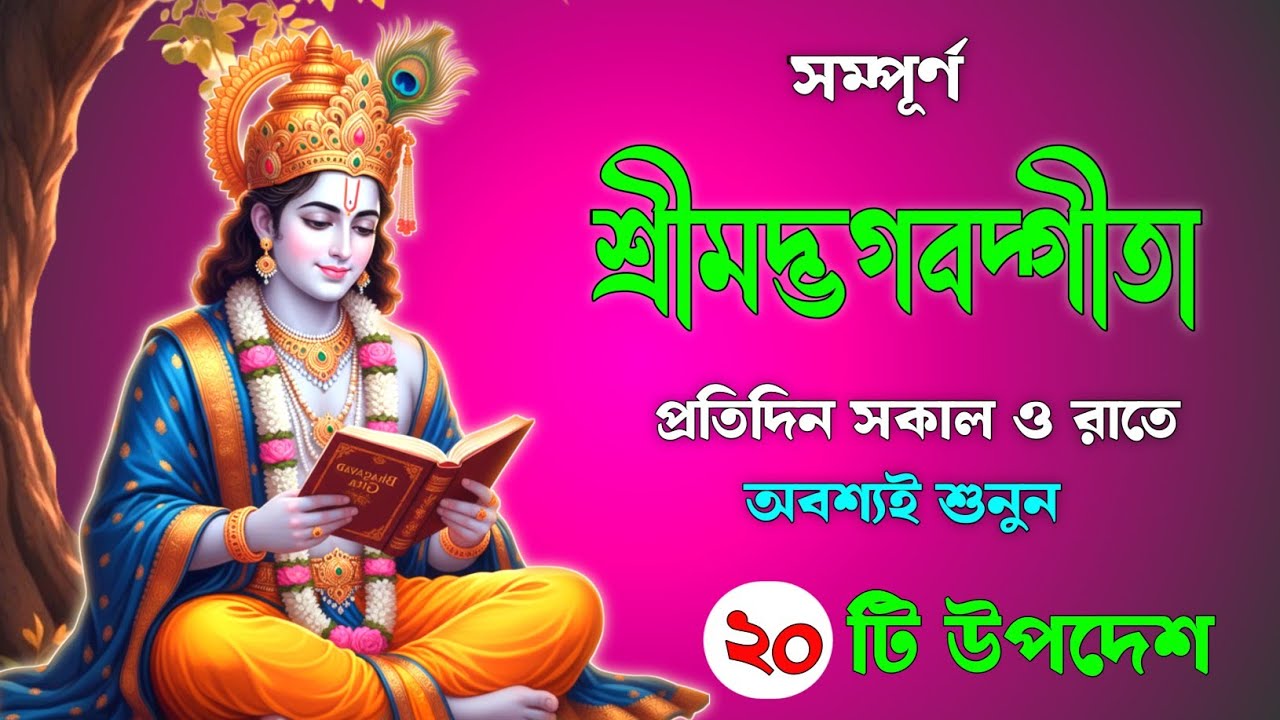শ্রীকৃষ্ণের 20 টি অমূল্য বাণী | 20 Powerful Teachings from bhagavad gita | gita saar bangla