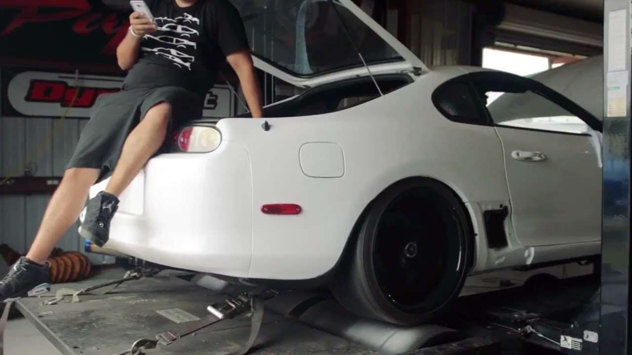 Alex's built auto Toyota Supra makes 800+ horsepower on the dyno at Induction Performance