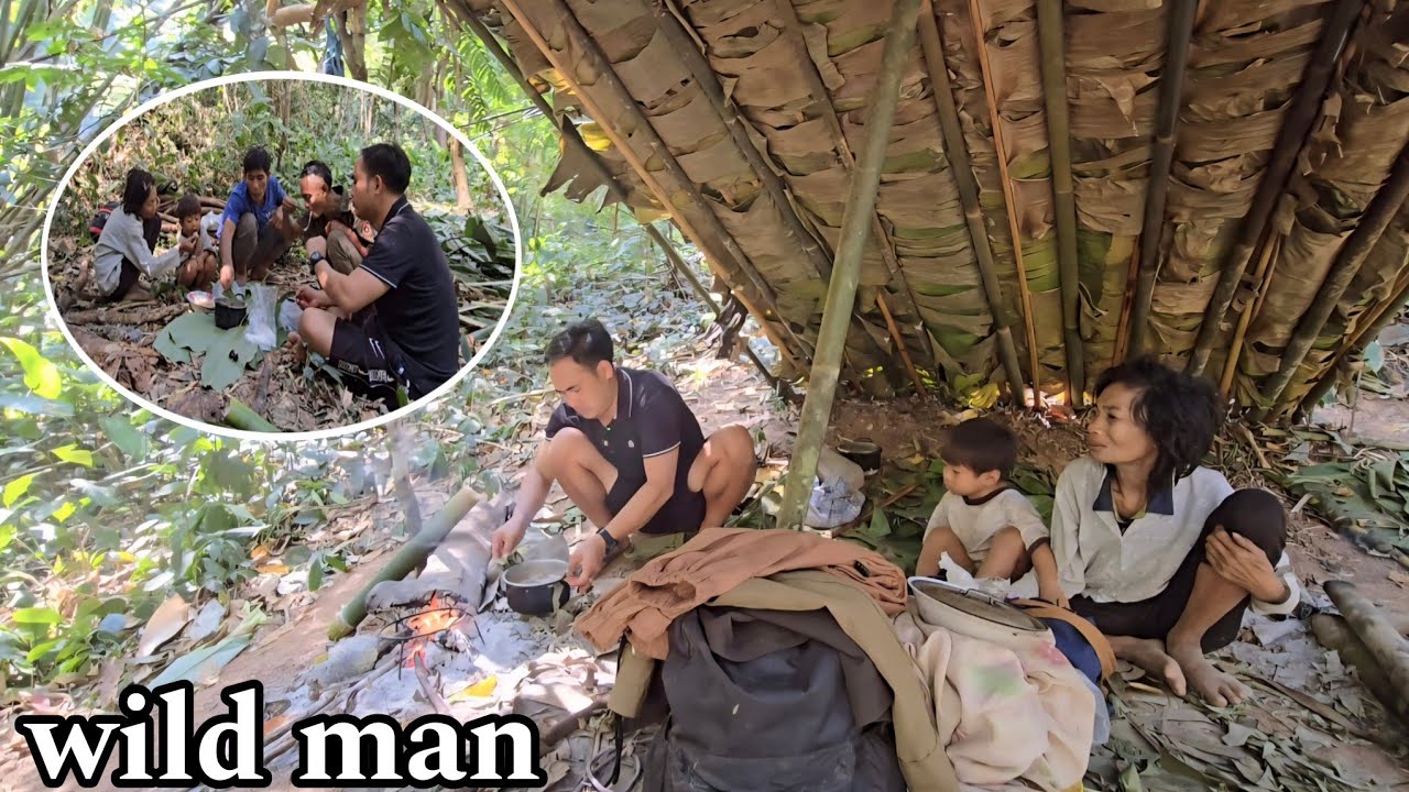 ใช้ชีวิตร่วมกับเผ่าตองเหลืองอยู่ในป่าลึก คนป่า ตองเหลึอง ຄົນປ່າ ຕອງເຫຼືອງ bn saolao wild man 
