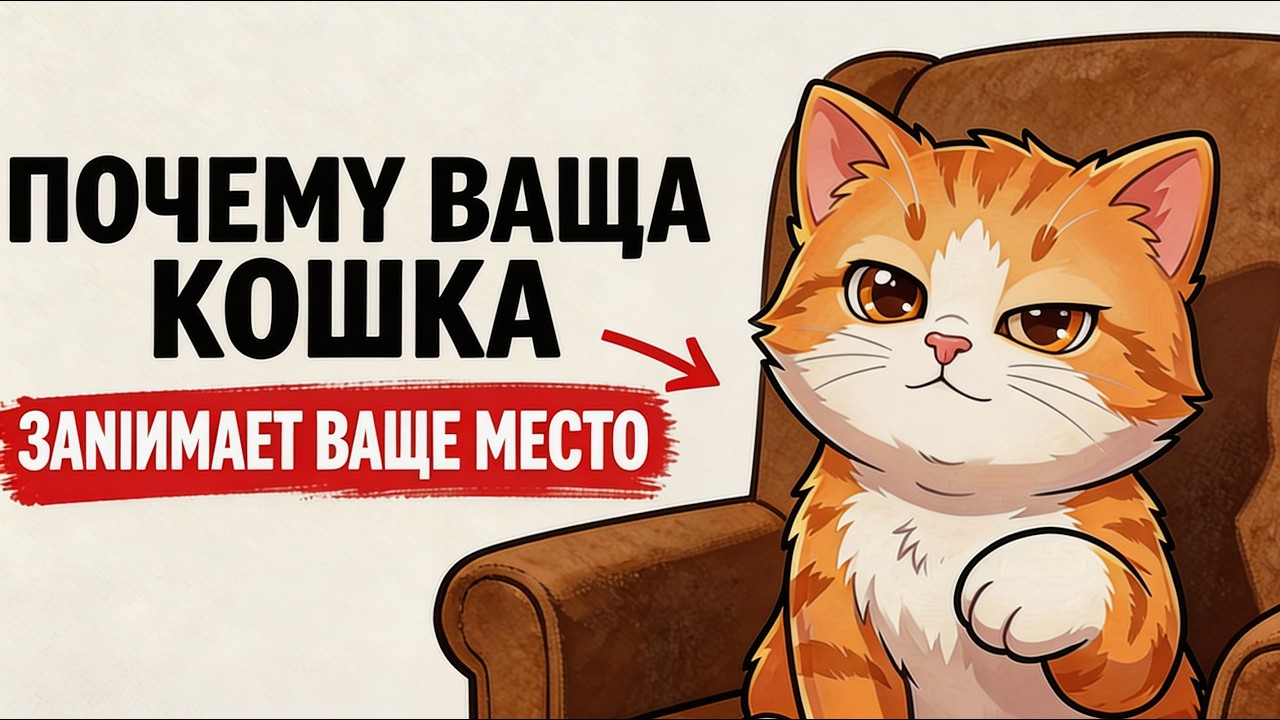 Настоящая причина, по которой ваша кошка занимает ваше место