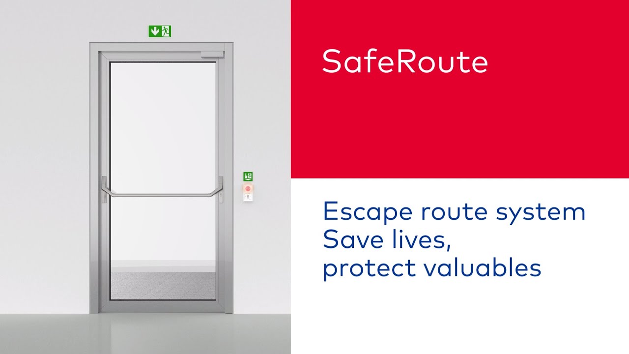 Efficient escape route security system? dormakaba SafeRoute