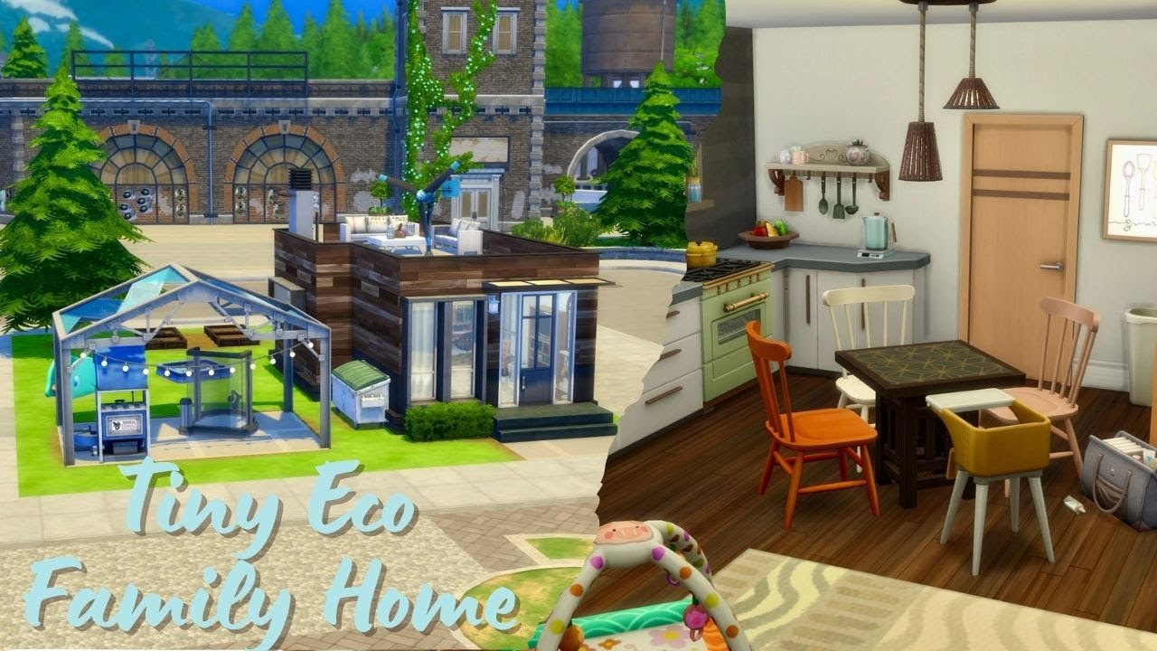 Tiny Eco Family Home 💚 - The Sims 4 Speed Build