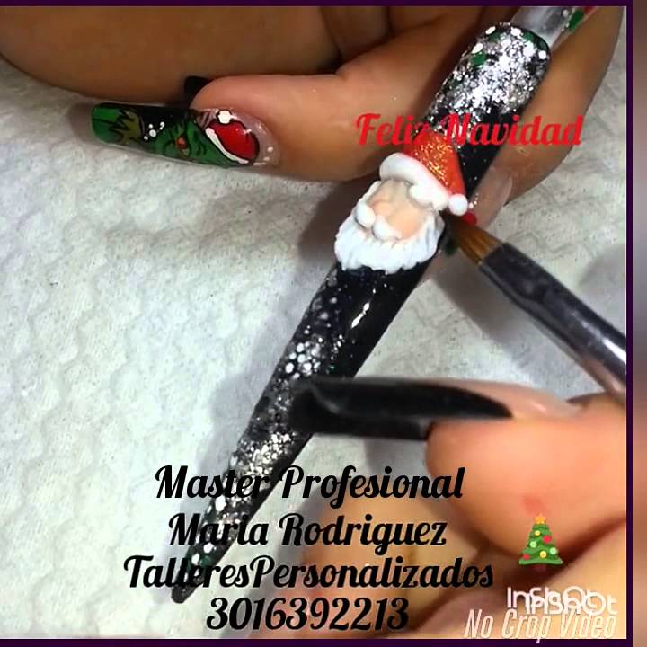 Santa en 3d . Acrílico