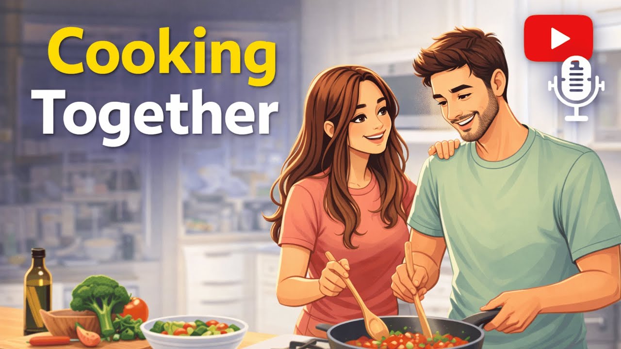 English Speaking Podcast for Easy Conversation in Daily Life || Cooking together