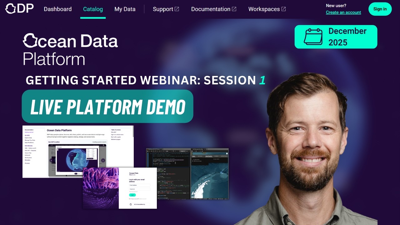 HUB Ocean Live Demo @915 CET Getting Started on the Ocean Data Platform 20260128