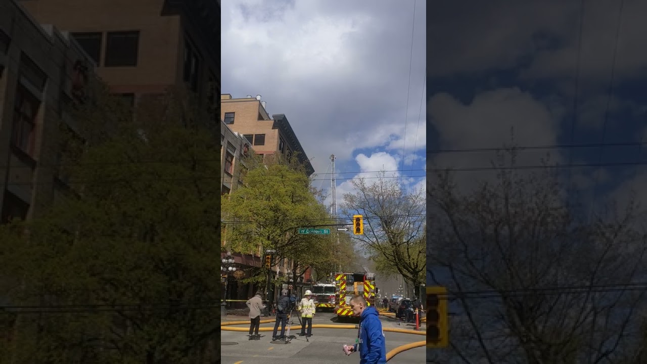 WINTERS HOTEL FIRE APRIL 11 2022 #vancouver #gastownfire #vancouverfireservice