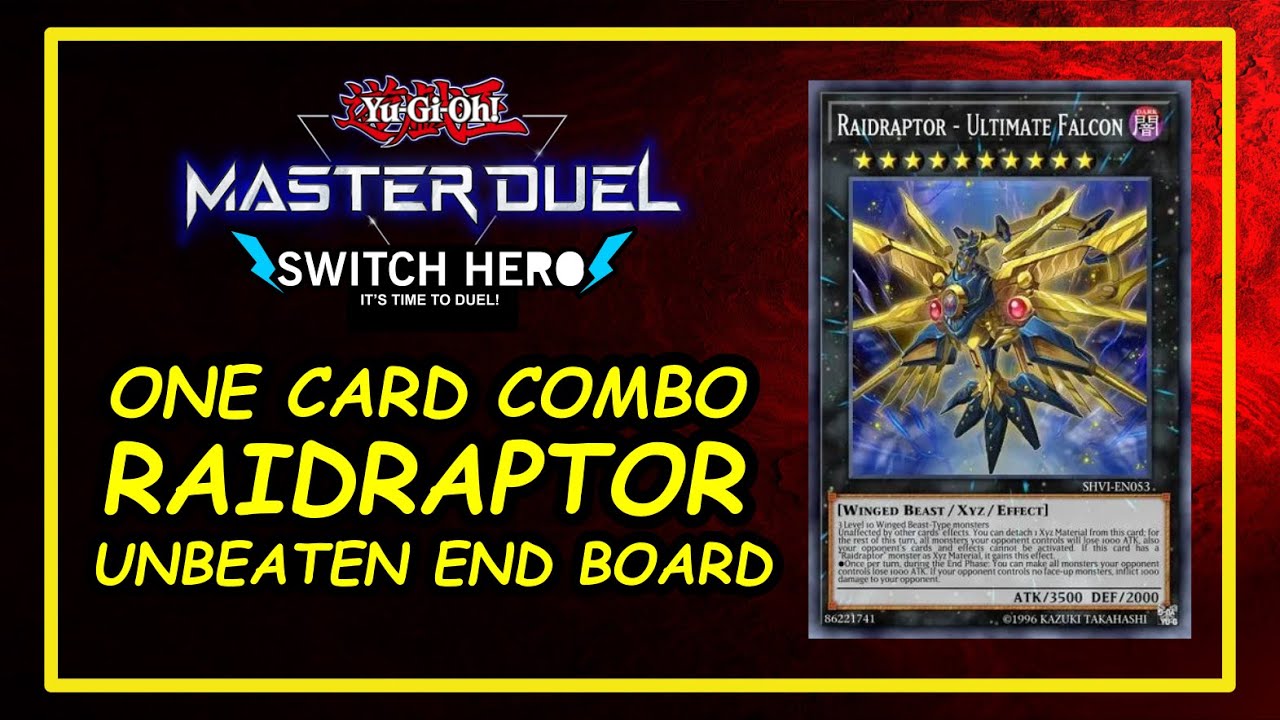 One Card Combo!! Raidraptor For The Unbeaten End Board!!! (Yu-Gi-Oh! Master Duel) #raidraptor