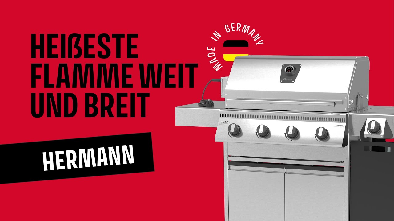 🔥 4 Brenner Gasgrill &ndash; Hermann XL mit 500 &deg;C Power & Premium-Qualit&auml;t Made in Germany 🌟