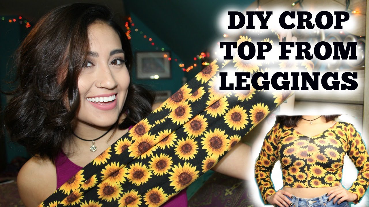 DIY: How To Turn Leggings Into A Crop Top!