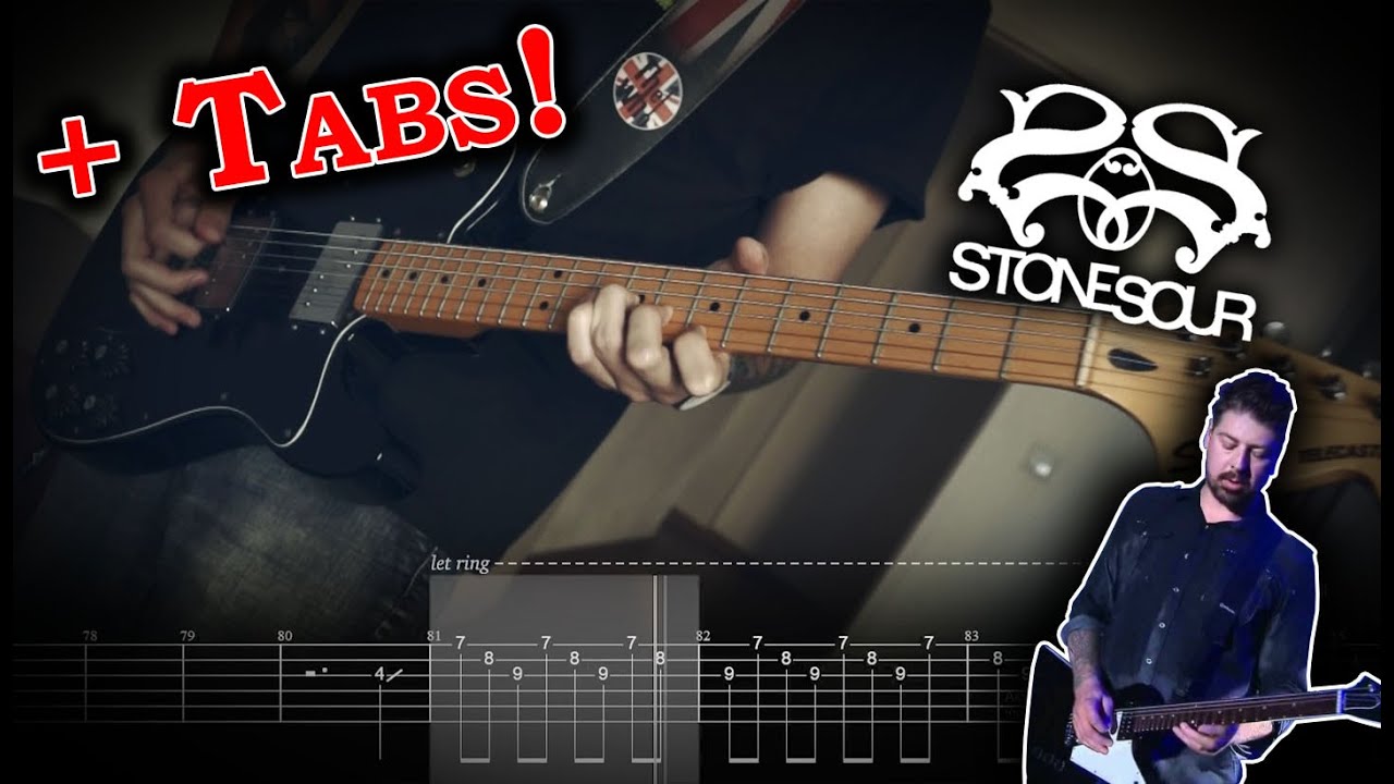 Stone Sour - Through Glass (Guitar Cover w/Jim Root Live Tabs)