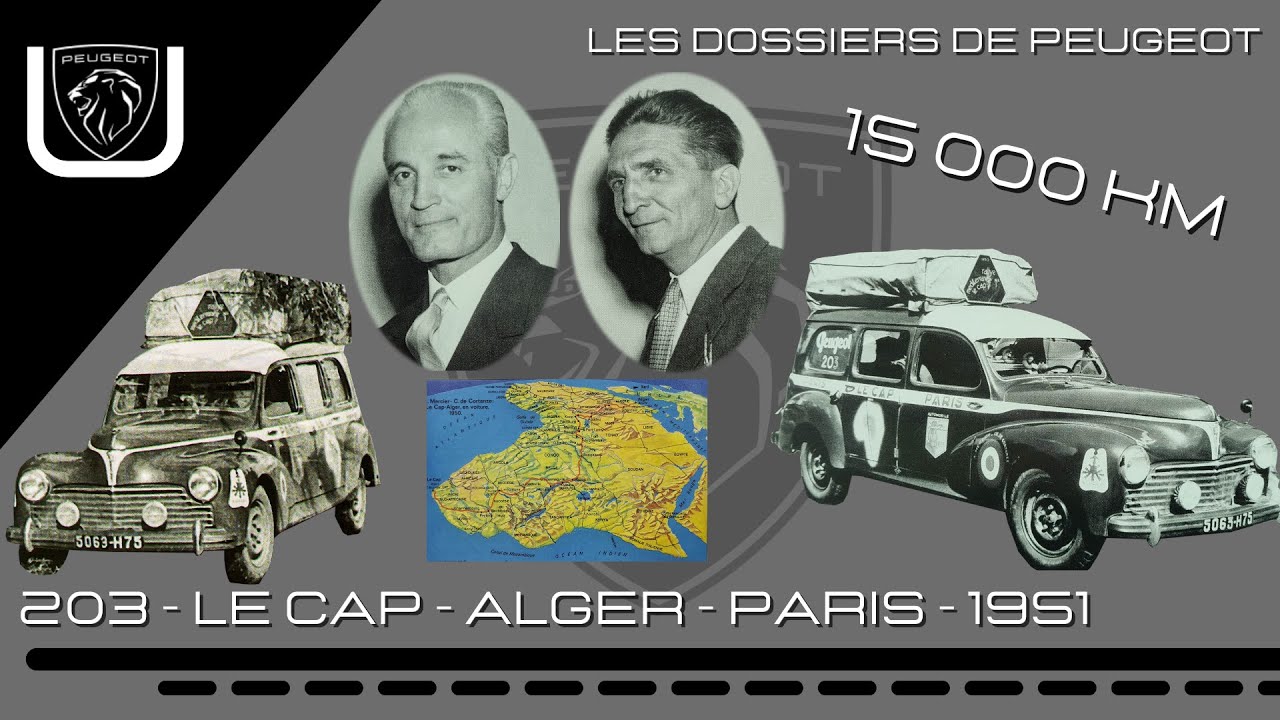 LA PLUS FOLE AVENTURE EN PEUGEOT 203, 15 000 km pour traverser l'Afrique