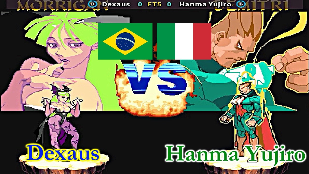 Vampire Hunter - darkstalkers' revenge - Dexaus vs Hanma Yujiro FT5