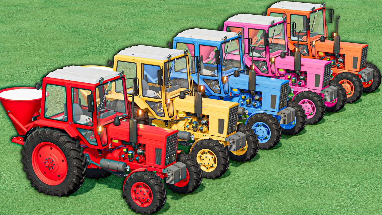 COLORFUL FARMING: Mini Tractors vs Big Trucks - Lime Work & Heavy Transport | FS22