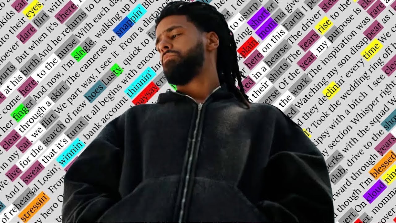 J. Cole, DISC 2 TRACK 2 | Rhyme Scheme Highlighted 