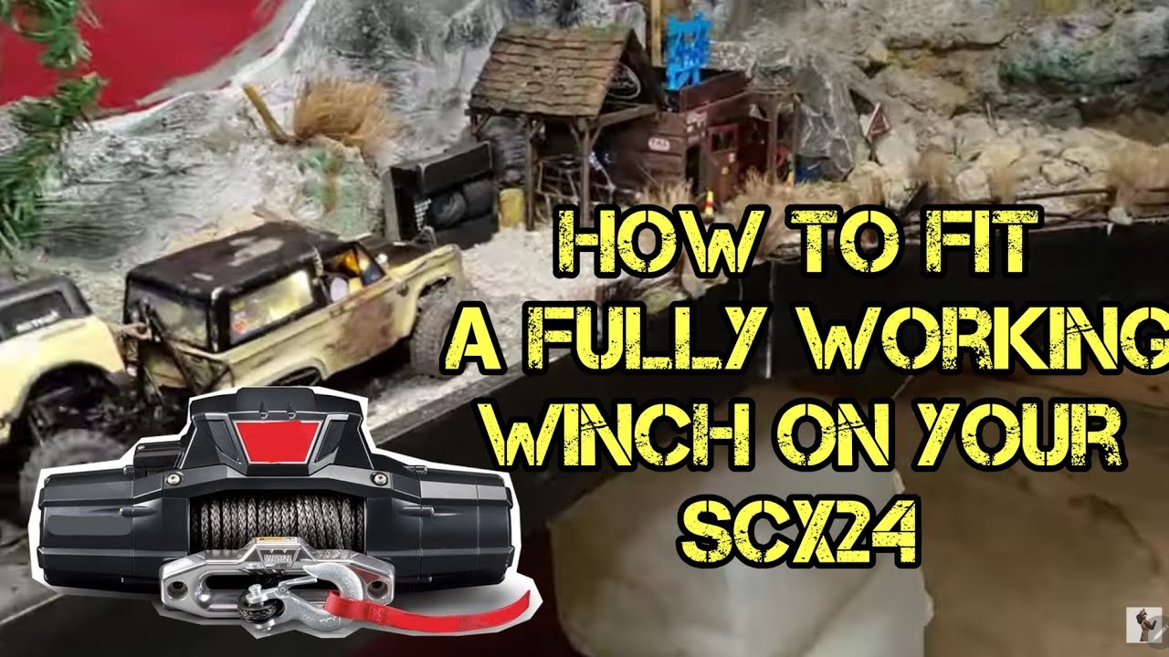 Real winch on your scx24. #tutorial #diy #howto #wplrc #scx24